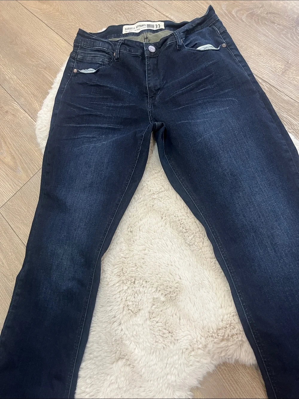 Barbell relaxed athletic fit jeans 32x32